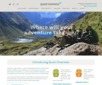 Questoverseas.com(Specialists in Ethical Adventures to South America and Africa) Screenshot