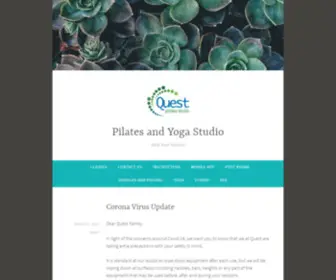 Questpilatesstudio.com(Find Your Neutral) Screenshot