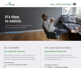 Questrade.com(Questrade gives you two great ways to invest with lower fees) Screenshot