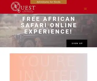 Questretreats.com(African Safari Online Experience) Screenshot