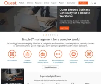 Questsoftware.com(Quest) Screenshot