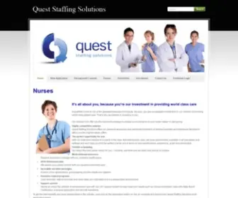 Queststaffing.net(Quest Staffing Solutions) Screenshot