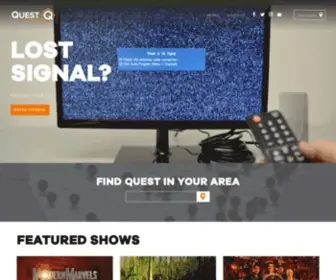Questtv.com(Quest is a 24/7 broadcast television network) Screenshot