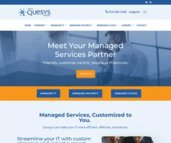 Quesys.com(Montreal IT Consulting) Screenshot