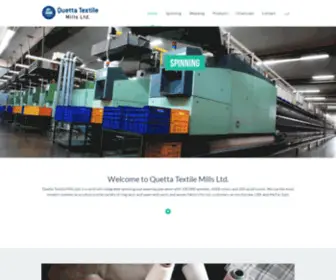 Quettagroup.com(Quetta Textile Mills Ltd) Screenshot