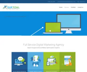 Quetzalwebsolutions.com(Los Angeles Internet Marketing Company) Screenshot