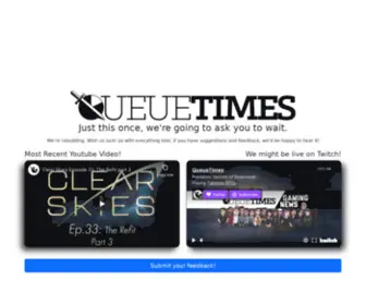 Queuetimes.com(QueueTimes is evolving) Screenshot