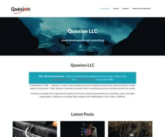 Quexion.com(Cloud development and consulting) Screenshot