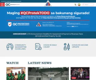 Quezoncity.gov.ph(Quezon City Government Official Website) Screenshot