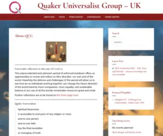 Qug.org.uk(Quaker Universalist Group) Screenshot