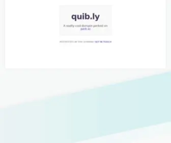 Quib.ly(A really cool domain parked on) Screenshot