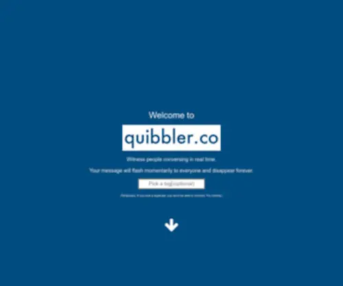 Quibbler.co(// live comments visualized) Screenshot