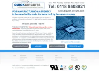 Quick-Circuits.com(Quick Circuits Ltd) Screenshot