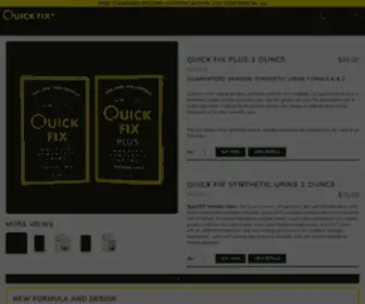 Quick-Fix.com(Official Home of Quick Fix Synthetic Urine) Screenshot