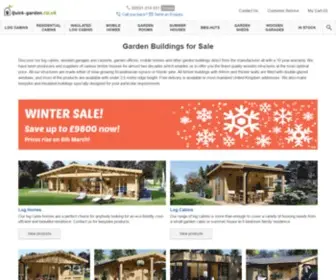 Quick-Garden.co.uk(Garden Buildings for Sale) Screenshot