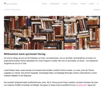 Quick-Start.de(Quickstart Verlag Darmstadt ► Der Fachbuch) Screenshot