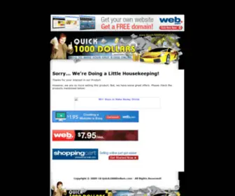 Quick1000Dollars.com(How to Make Money Online) Screenshot