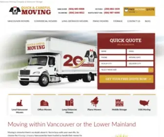 Quickandcareful.com(Moving and Storage Solutions in Vancouver and the Lower Mainland. Quick & Careful Moving) Screenshot