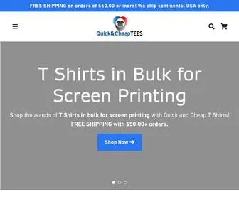 Quickandcheaptees.com(Create an Ecommerce Website and Sell Online) Screenshot