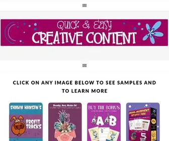 Quickandeasycreativecontent.com(Quick & Easy Creative Content) Screenshot