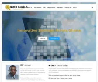 Quickangelsghana.com(Your ideal angel investors) Screenshot