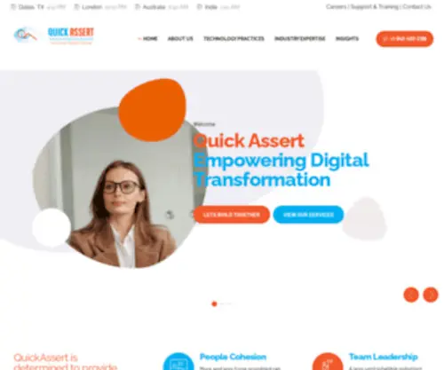 Quickassert.com(Empowering Digital Transformation) Screenshot
