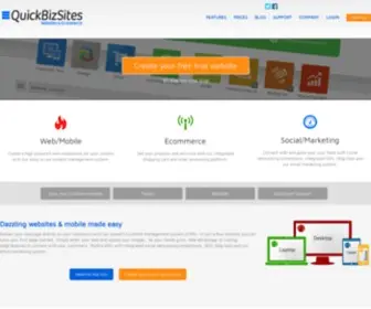 Quickbizsites.com(Brilliant WebSites) Screenshot