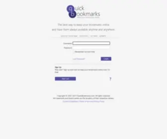 Quickbookmarks.com(Quick Bookmarks) Screenshot