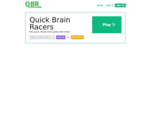 Quickbrainracers.com(Quick Brain Racers) Screenshot