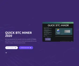 Quickbtcminer.com(QUICK BTC MINER) Screenshot