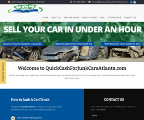 Quickcashforjunkcarsatlanta.com(Quickcashforjunkcarsatlanta) Screenshot