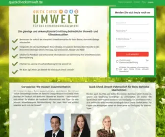 Quickcheckumwelt.de(Quick Check Umwelt) Screenshot