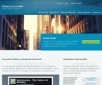 Quickcomm.com(Strategic Telecoms Management) Screenshot