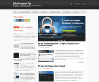 Quickcomputertips.com(Quick Computer Tips) Screenshot