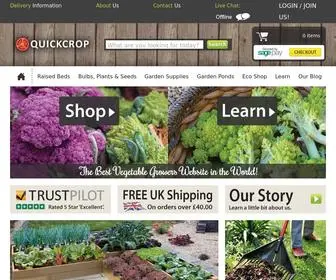Quickcrop.co.uk(Vegetable Gardeners Site & Premium Raised Bed Suppliers) Screenshot