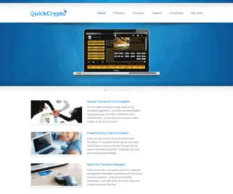 Quickcrypto.com(Encryption Software & Privacy Software) Screenshot