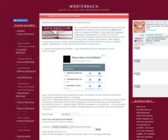 Quickdict.de(Wörterbuch) Screenshot