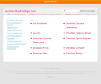 Quickembeddedtips.com(The Leading Quick Embedded Tip Site on the Net) Screenshot