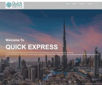 Quickexpress.ae(Quick Express Business Solutions UAE) Screenshot