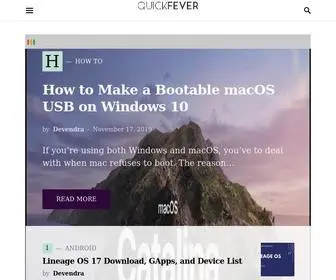 Quickfever.com(Quick Tech Tutorials) Screenshot