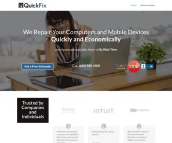 Quickfixba.com(Computers and Mobile Devices Repair) Screenshot