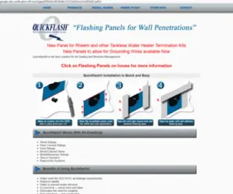 Quickflashproducts.com(Quickflash Weatherproofing Products) Screenshot