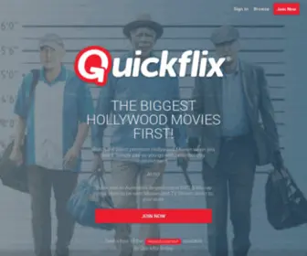 Quickflix.com.au(Quickflix) Screenshot