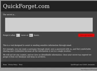 Quickforget.com(Quickforget) Screenshot