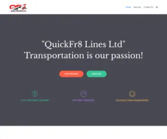 Quickfr8Lines.com(Quick Fr8 Lines Ltd) Screenshot