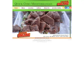 Quickgyromillcreek.com(Quick Gyro Mediterranean) Screenshot