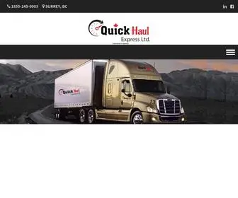 Quickhaul.ca(Quick Haul Express Ltd) Screenshot