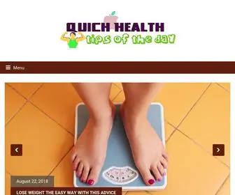 Quickhealthtipsoftheday.com(Quick health tips of the day) Screenshot