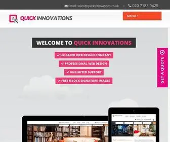 Quickinnovations.co.uk(Web design London) Screenshot