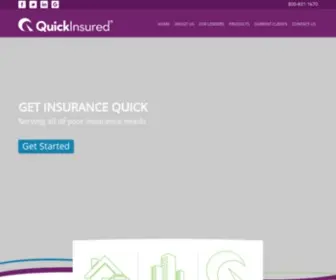 Quickinsured.com(Auto insurance) Screenshot